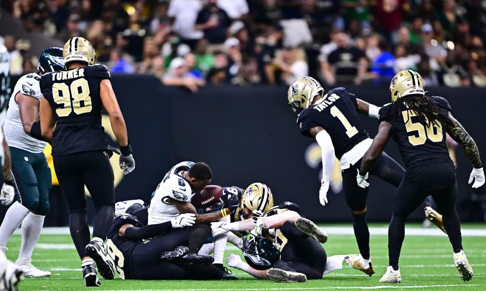 DeVonta Smith suffered a concussion against the Saints and could not finish the game