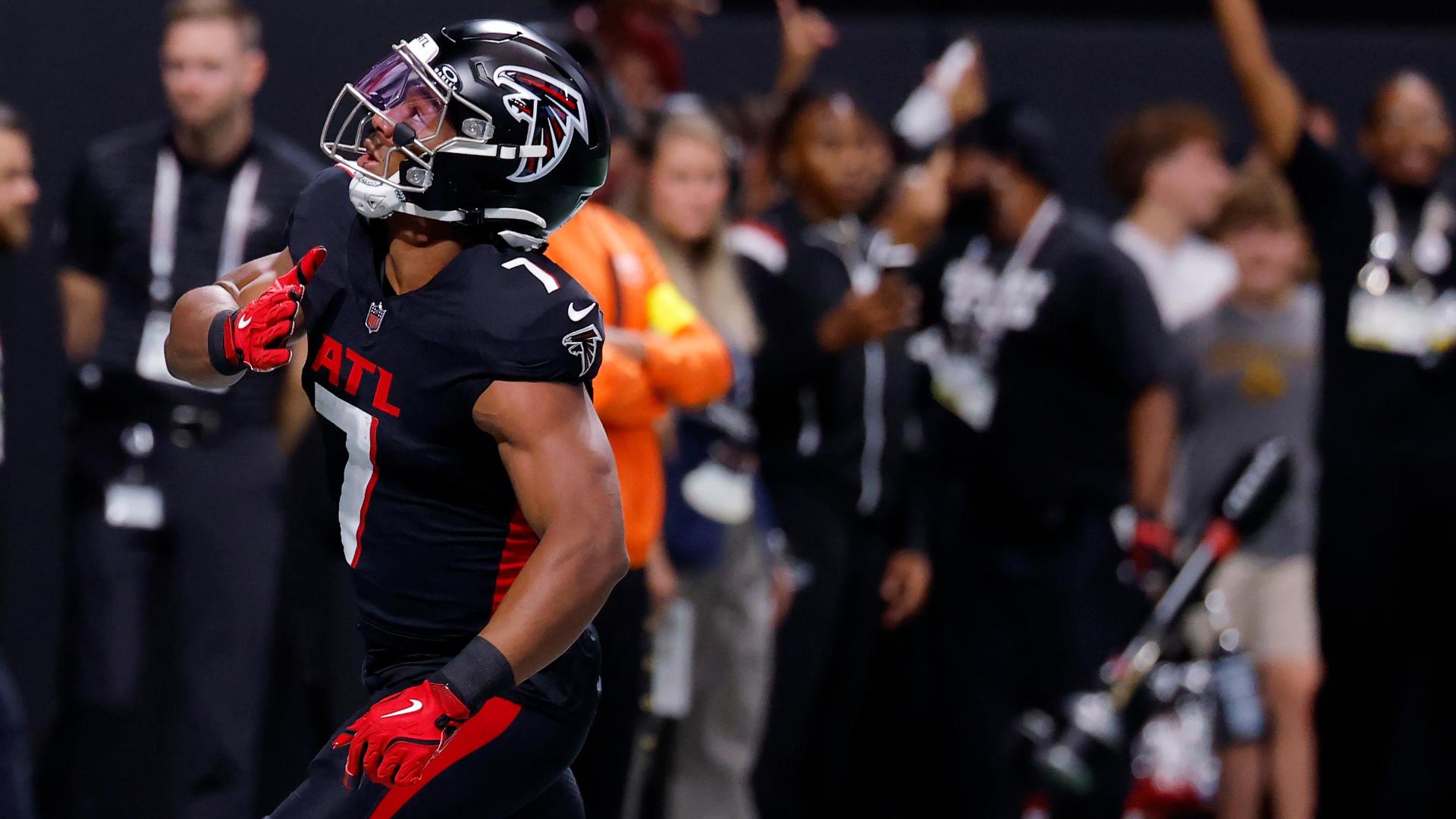 Falcons' running back Bijan Robinson