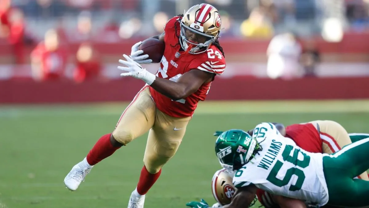 RB Jordan Mason starts in the San Francisco 49ers Season opener against the New York Jets