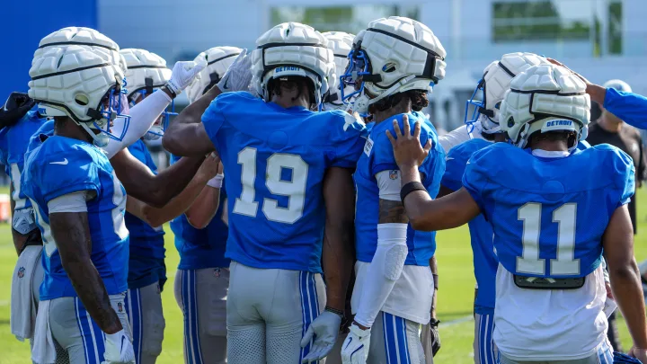 Detroit Lions in training camp