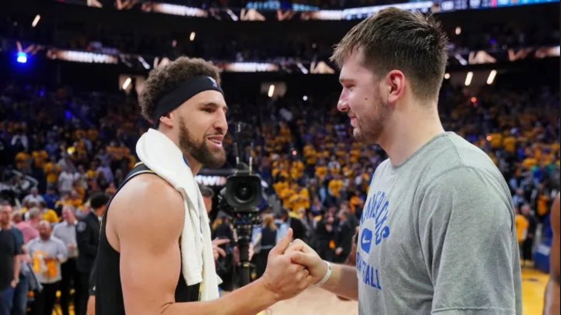 Klay Thompson and Luka Doncic