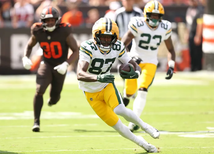 Packers wide receiver Romeo Doubs